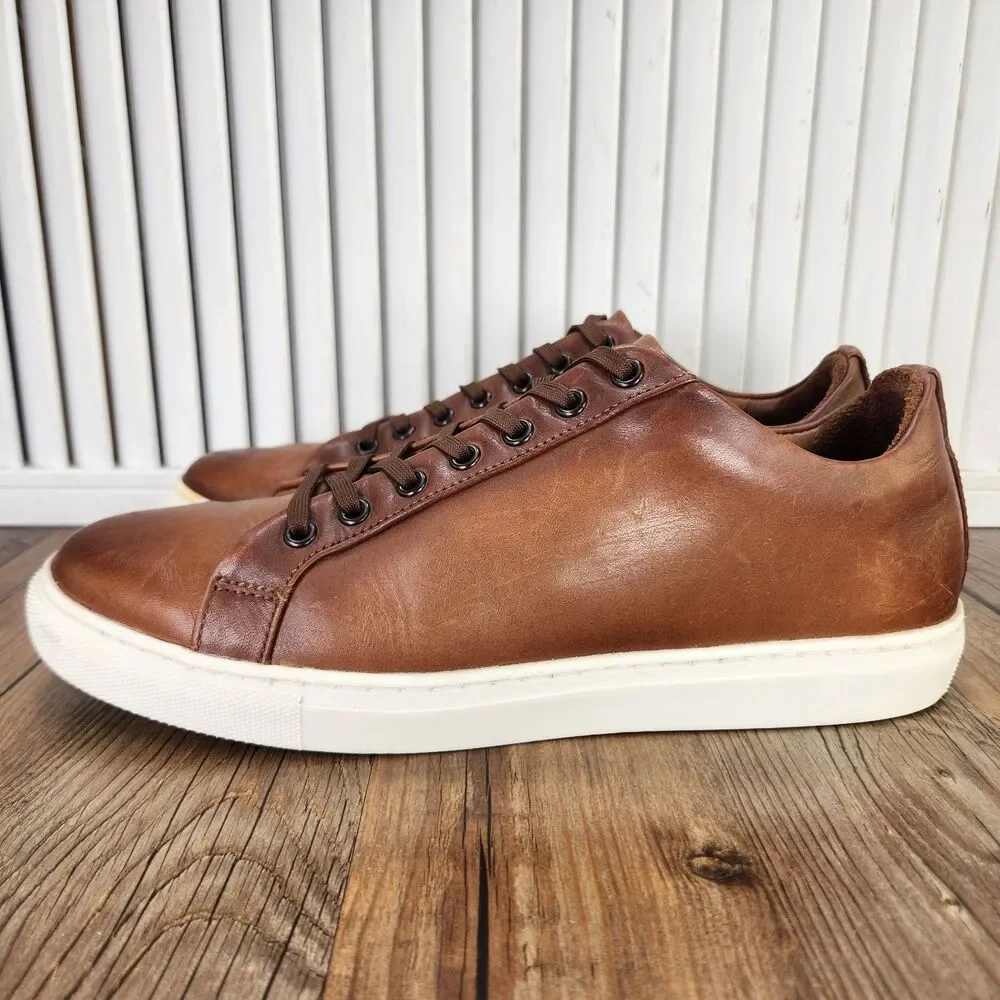 Thursday Boot Company Premier Low Top Sneakers Mens Size 9.5 Brown Leather Shoes